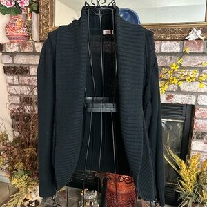 Mossimo Open Front Long Sleeve Cable Knit Cardigan Shawl Sweater Sz M